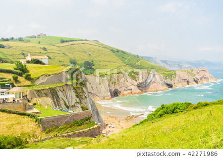 Zumaia coast, Pais Vasco Spain Zumaia coast, Pais Vasco Spain 42271986