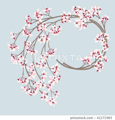 cherry blossom wreath cherry blossom wreath 42272965