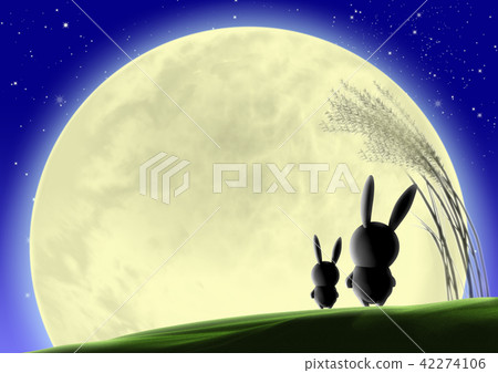 Moon view fantasy rabbit suzuki night sky copy space Moon view fantasy rabbit suzuki night sky copy space 42274106