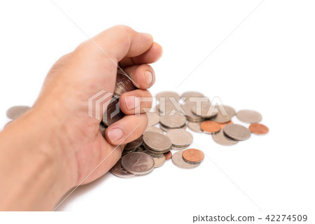 硬幣充滿了手 42274509