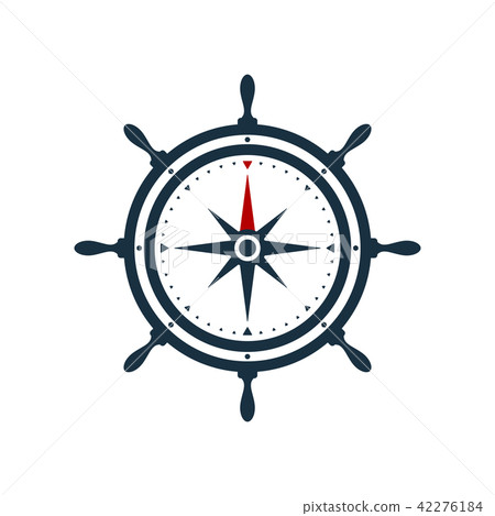 Ship wheel compass rose design Ship wheel compass rose design 42276184