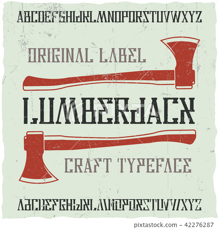 Vintage label typeface Vintage label typeface 42276287