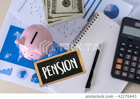 man think save Positive  pension Happiness money 42276443