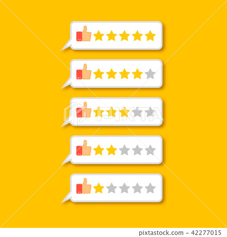feedback concept five stars rating  42277015