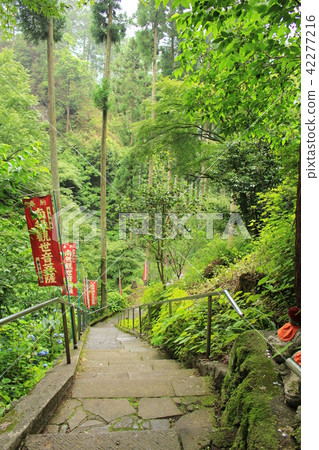 The Chichibu 31st No.1 Buddhist temple and the approach of the Kannonin 42277216