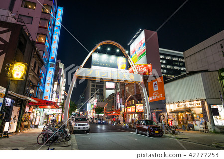 名古屋市中區榮3丁目吳布城鎮街（公主大道）符號拱夜景 42277253