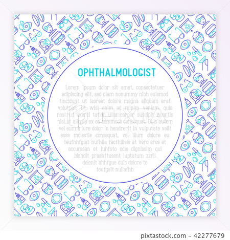 Ophthalmologist concept with thin line icons Ophthalmologist concept with thin line icons 42277679