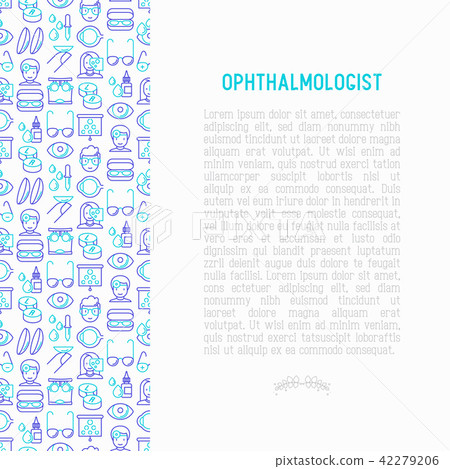 Ophthalmologist concept with thin line icons Ophthalmologist concept with thin line icons 42279206
