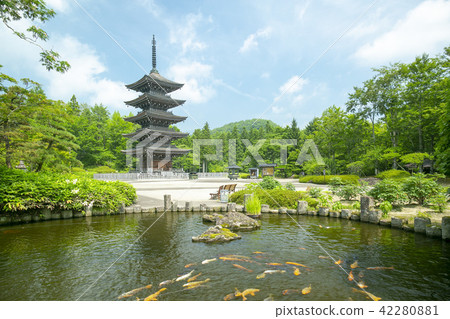 Definition Nairai Temple Definition Mountain Seikyoji Temple Five-storied pagoda 42280881