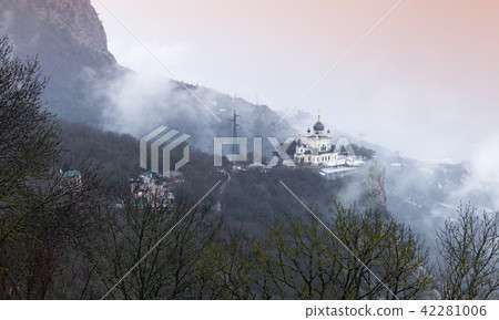 Mountain landscape with Church, Foros 42281006