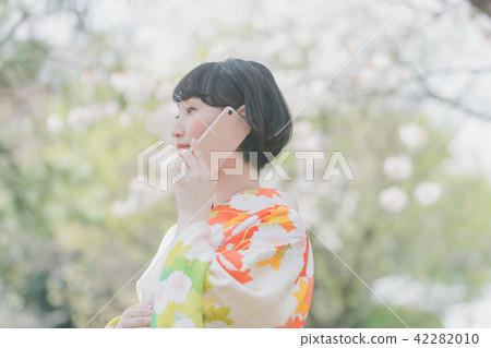 kimono, female college student, phone 42282010