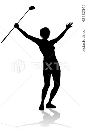 Golfer Golf Sports Person Silhouette 42282543