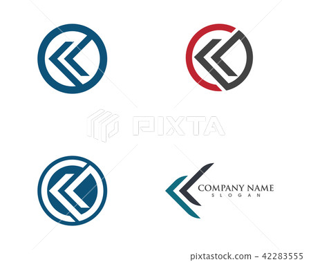 K Letter Arrow vector illustration icon 42283555
