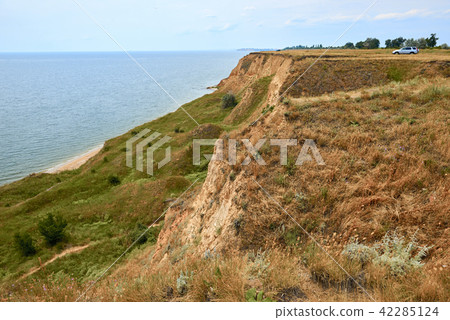 high coast by the sea, beautiful wild landscape  42285124