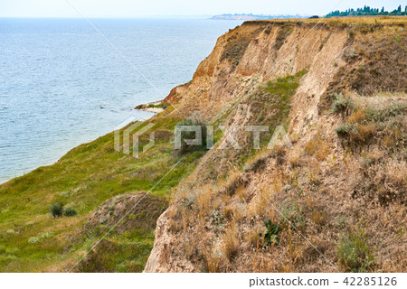 high coast by the sea, beautiful wild landscape  42285126