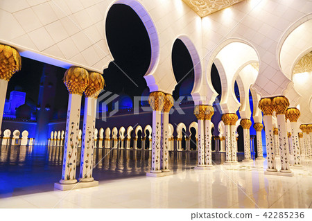 Sheikh Zayed Mosque at night. UAE 42285236
