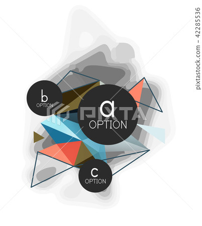 Vector triangle abstract background, low poly concept 42285536