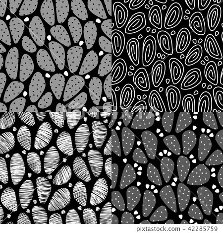 Seamless vector pattern with prickly pear 42285759