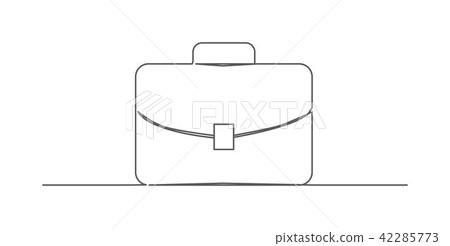Briefcase One line drawing Briefcase One line drawing 42285773