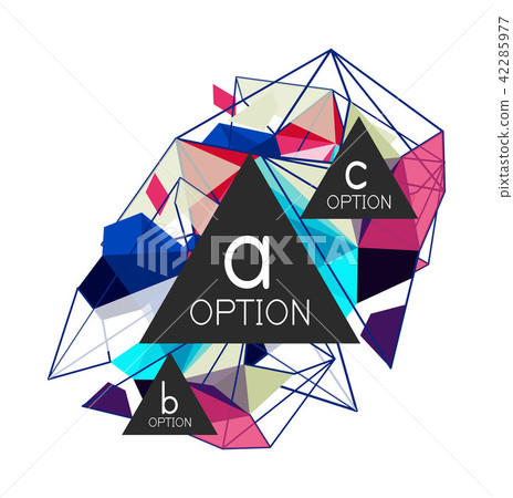 Triangle infographics design layout Triangle infographics design layout 42285977