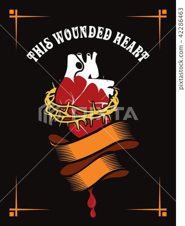 Heart in the crown of thorns 42286463
