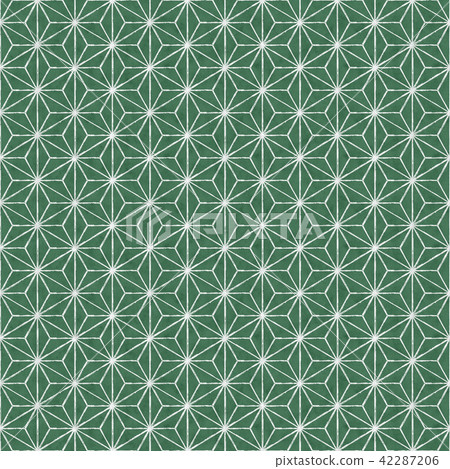 Japanese pattern hemp leaf pattern Japanese pattern hemp leaf pattern 42287206