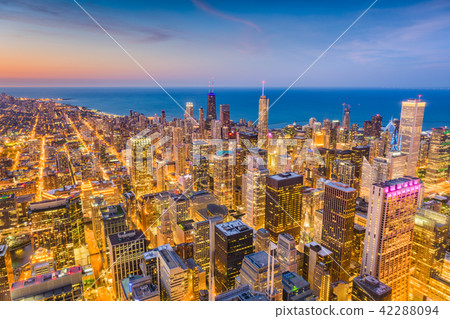 Chicago, Illinois, USA Skyline 42288094