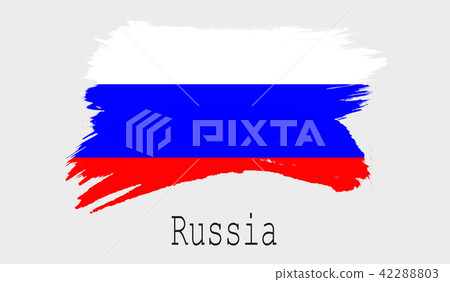 Russia flag on white background Russia flag on white background 42288803