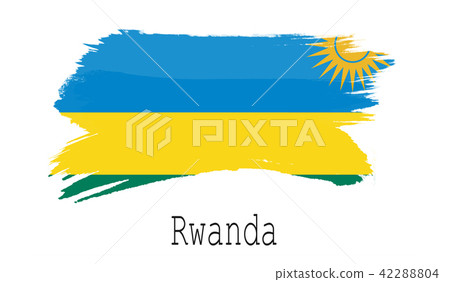 Rwanda flag on white background Rwanda flag on white background 42288804