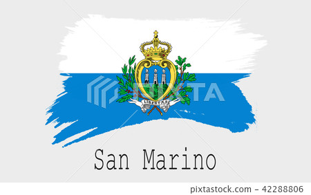 San Marino flag on white background San Marino flag on white background 42288806