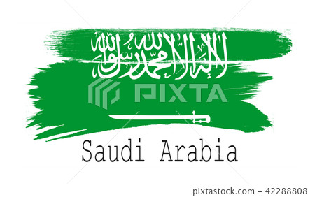 Saudi Arabia flag on white background Saudi Arabia flag on white background 42288808