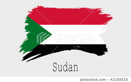 Sudan flag on white background Sudan flag on white background 42288816