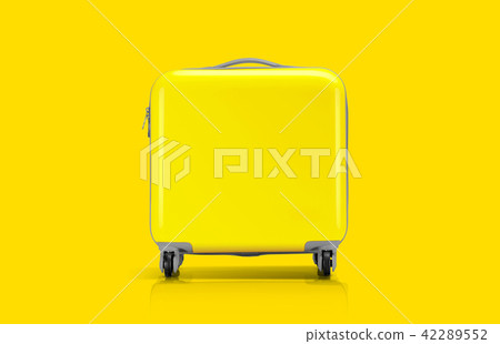 Yellow suitcase or luggage for traveler Yellow suitcase or luggage for traveler 42289552
