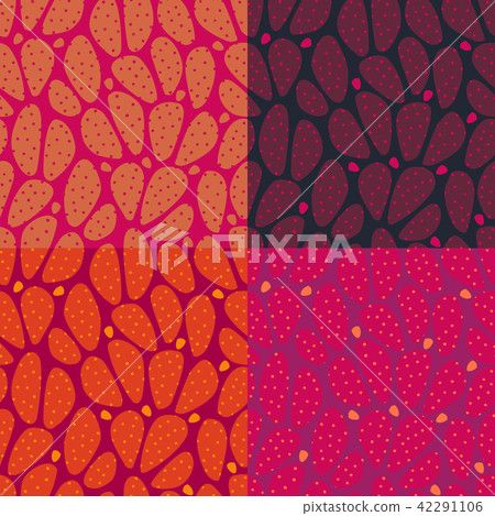 Simple and seamless vector pattern with prickly pe Simple and seamless vector pattern with prickly pe 42291106