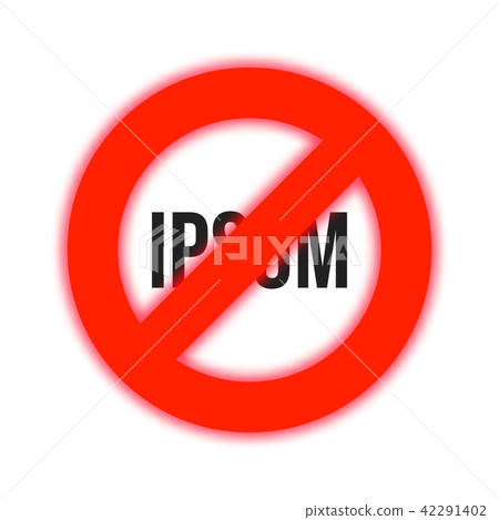 Stop warning sign icon 42291402