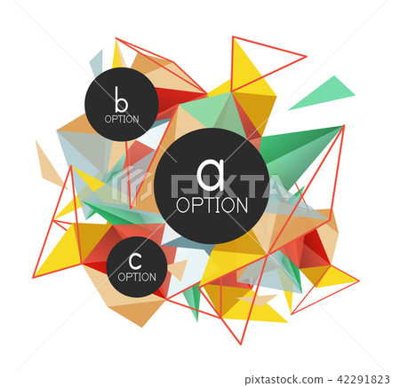 Vector triangle abstract background, low poly concept Vector triangle abstract background, low poly concept 42291823