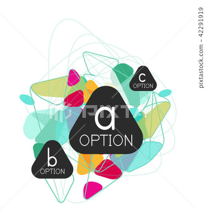 Geometric triangle infographics Geometric triangle infographics 42291919