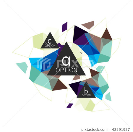 Triangle infographics design layout - Stock Illustration [42291927] - PIXTA