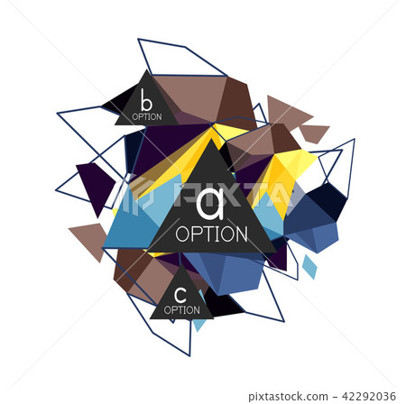 Triangle infographics design layout Triangle infographics design layout 42292036