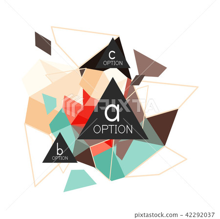 Triangle infographics design layout Triangle infographics design layout 42292037