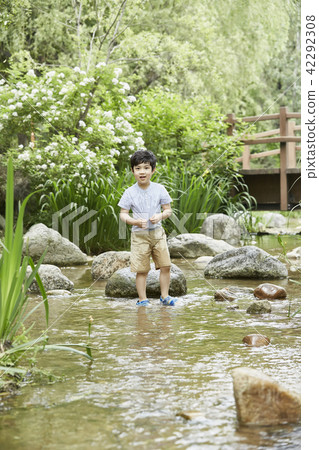 Summer, park, kids, children, picnic, walking, outing, forest, vacation, vacation 42292308