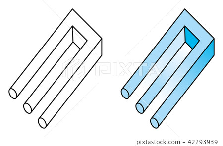 Blivet, impossible trident, optical illusion Blivet, impossible trident, optical illusion 42293939