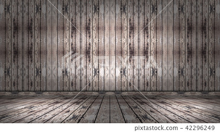 Brown wall and floor room wood background Brown wall and floor room wood background 42296249
