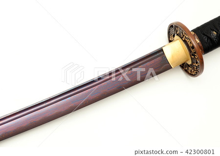 Folded steel blade of Japanese sword (Chinese mad Folded steel blade of Japanese sword (Chinese mad 42300801