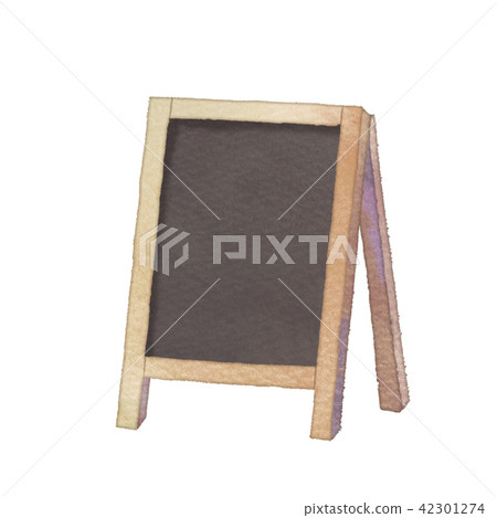 Illustration of signboard on blackboard 42301274