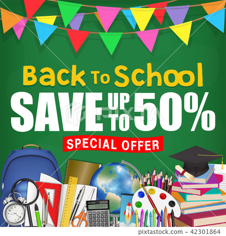 chalkboard back to school sale promotion poster chalkboard back to school sale promotion poster 42301864