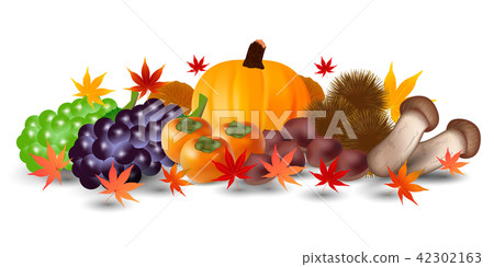秋天的味道南瓜葡萄圖標 42302163