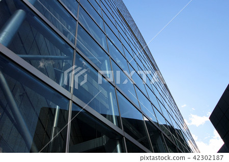 玻璃外牆大廈抽象角度 42302187