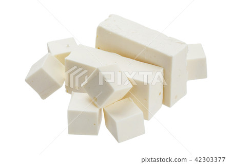 Feta isolated on white background Feta isolated on white background 42303377