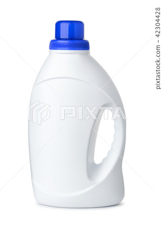 Side view of white plastic jug 42304428